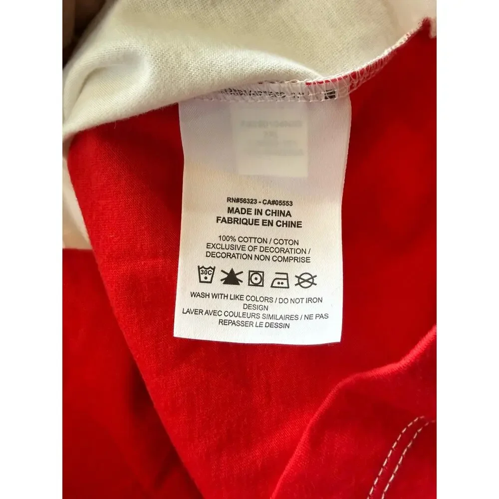 NikeAir Jordan T-Shirt Men's XXL Red White Huge Jumpman Logo Short Sleeve NWT